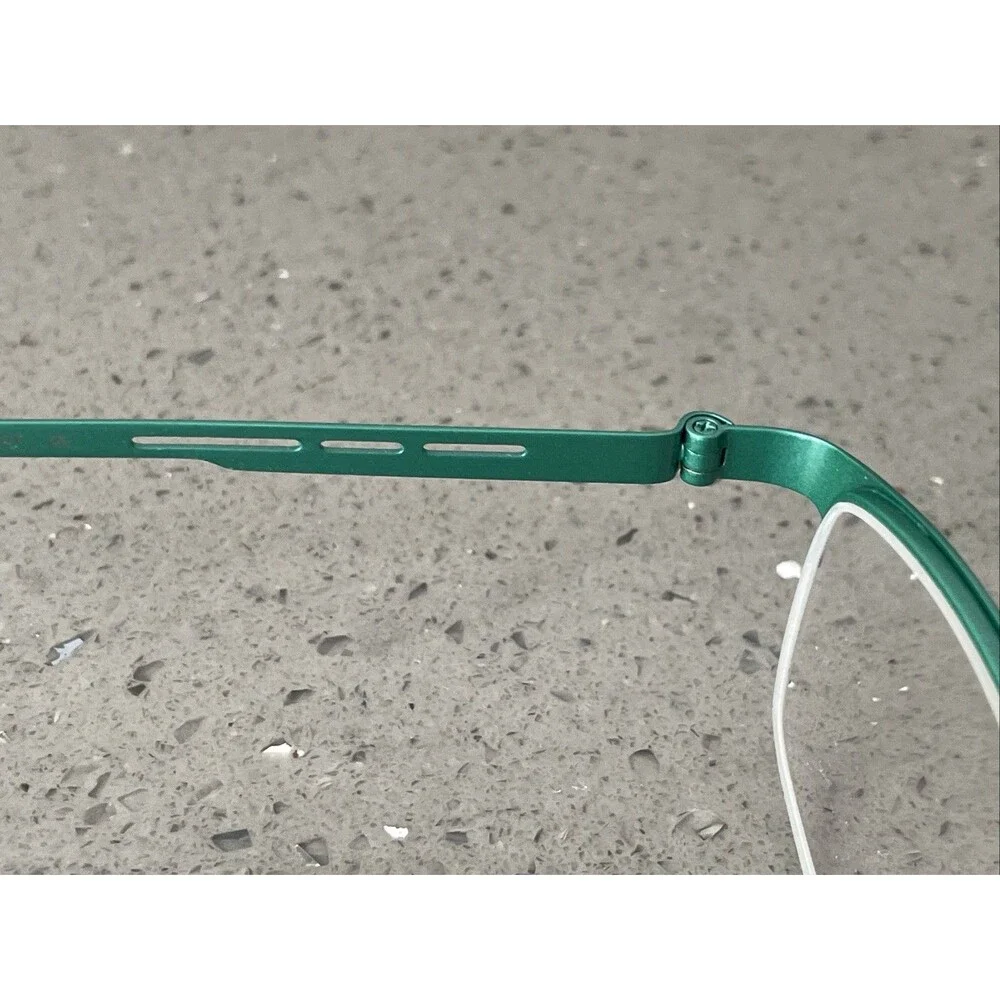 Eyebuydirect Pearl Brown 50-19-140 C1 Eyeglasses FRAMES ONLY half rim teal